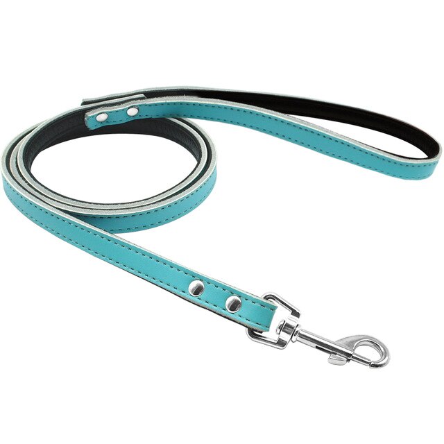 Leather Long Rope Dog Leash.