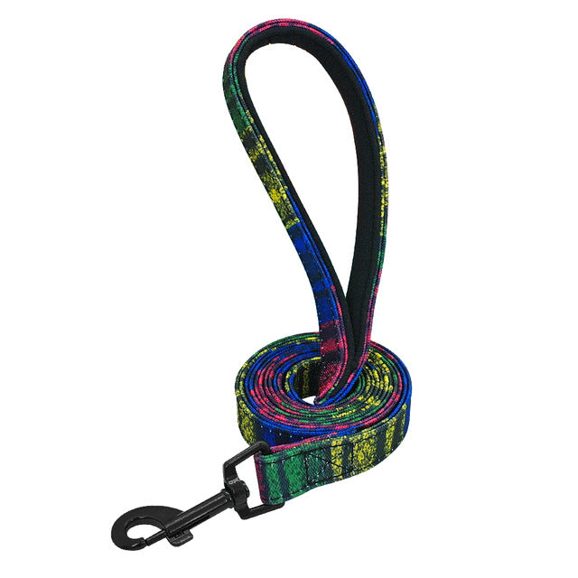 Colorful Patterned Dog Leash.